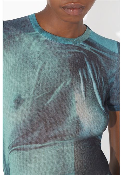 t-shirt water baby donna indigo JEAN PAUL GAULTIER | 25/03-W-TO313-M004P5557